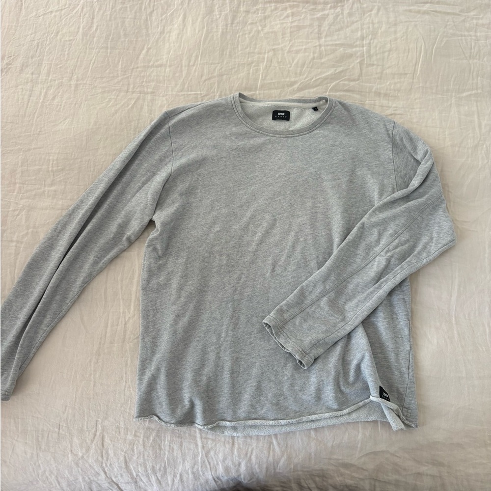 Edwin Terry Long Sleeve T Shirt Dark Grey Heather